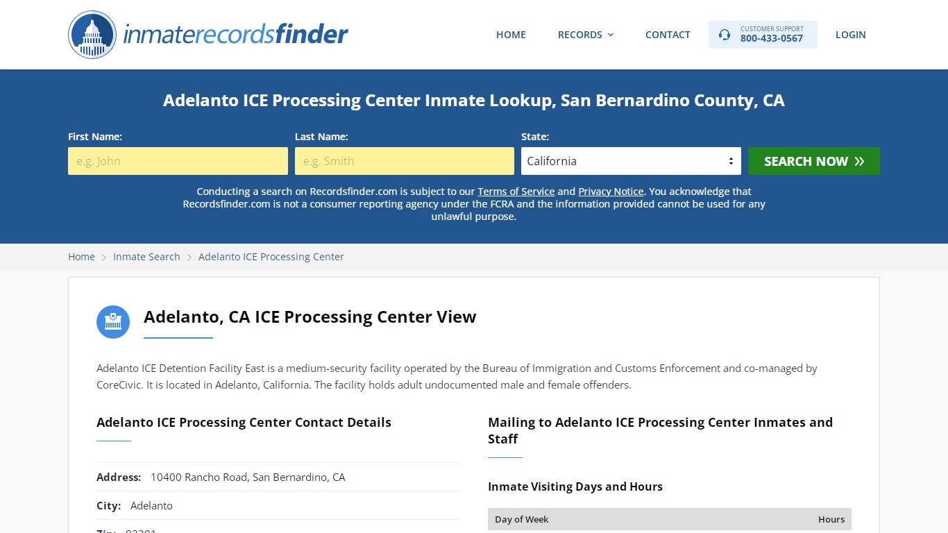 Adelanto ICE Processing Center Roster & Inmate Search, San ...